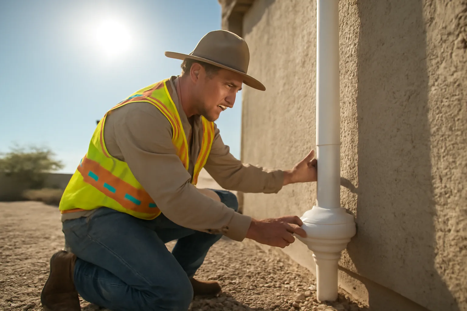 Radon mitigation system installation in Arizona